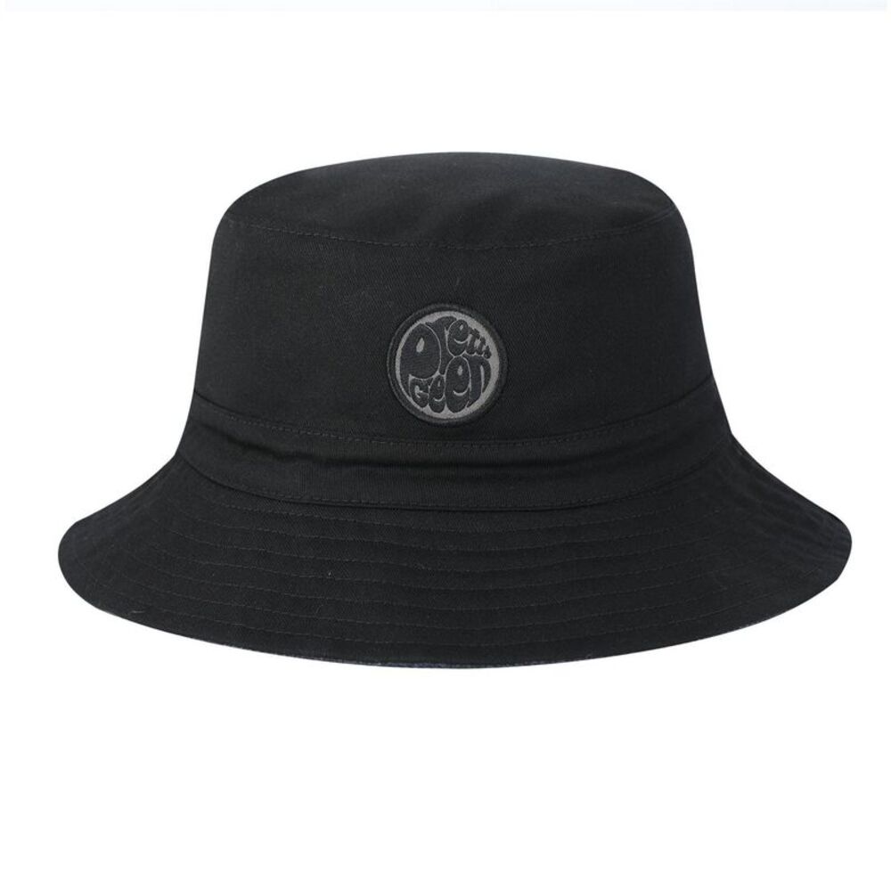 Pretty Green Mens Paisley Cotton Bucket Hat / Black Print